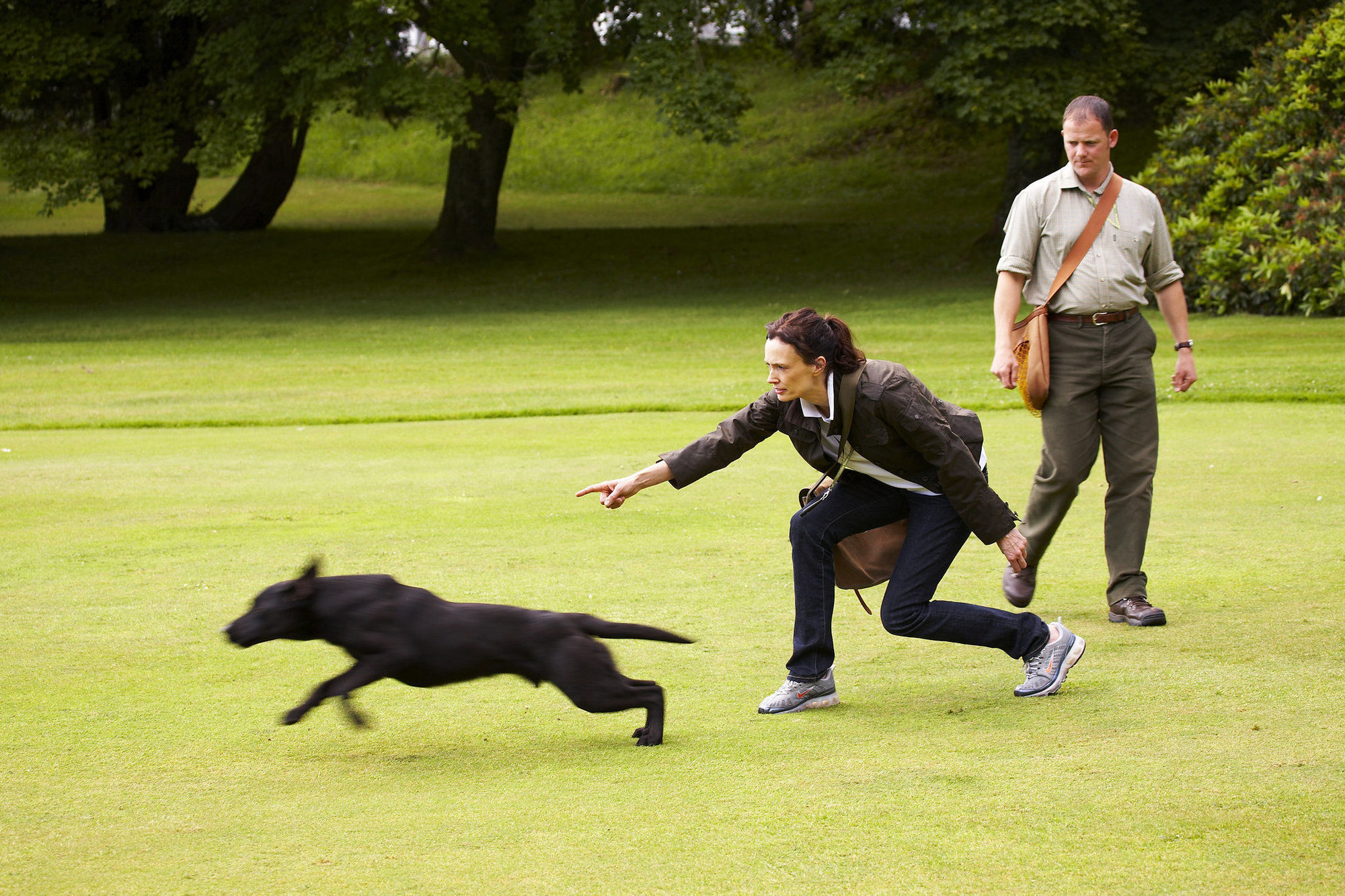 The Gleneagles Hotel Auchterarder Exterior photo A dog trainer working with a German Shepherd